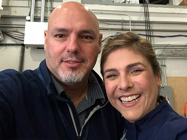 Eduardo Feo and Chef Lorena García