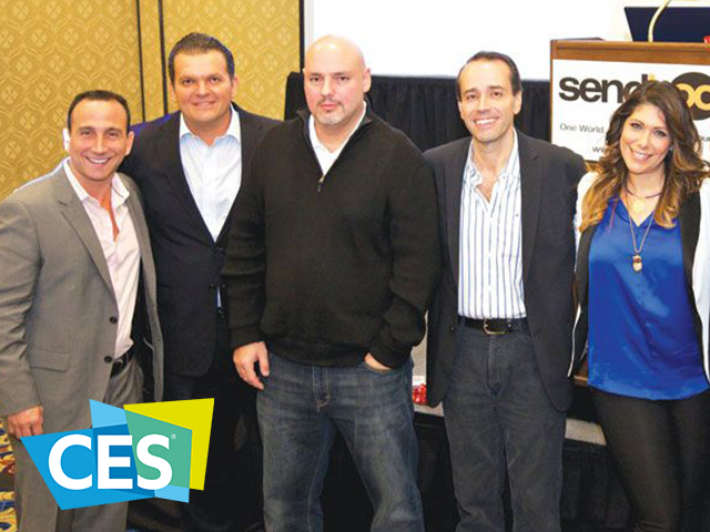 Press conference, launching Sendboo (IM & Translation App) at CES Las Vegas, NV - Eduardo Feo